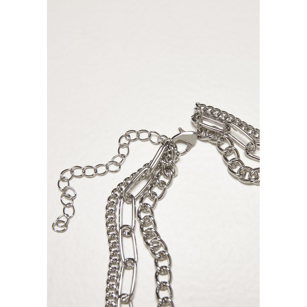 Urban Classics - Layering Chain Ketting - Zilverkleurig